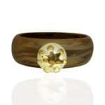 BRACELETE AMADEIRADO C/ TULIPA