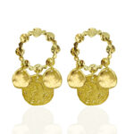 BRINCO DOURADO MEDALHA