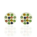 BRINCO WHITE C/ PEDRAS COLORIDAS