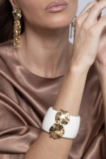 BRACELETE WHITE C/ DOURADO - Imagem 2