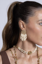 BRINCO BOLINHAS OFF WHITE - Imagem 2
