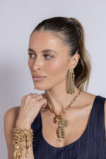 COLAR CURTO PEIXE C/ STRASS - Imagem 2