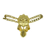 CHOKER DOURADA C/ BÚZIO FUMÊ