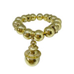 PULSEIRA BOLAS DOURADAS