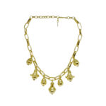 COLAR TULIPAS DOURADO