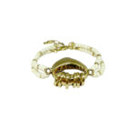 PULSEIRA BÚZIO BOLINHAS OFF WHITE