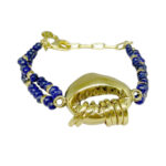 PULSEIRA BÚZIO BOLINHAS AZUIS