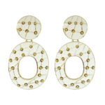 BRINCO WHITE C/ BOLINHAS DOURADAS