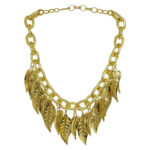 COLAR FOLHAS DOURADAS