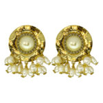 BRINCO DOURADO C/ PINGENTES PÉROLAS