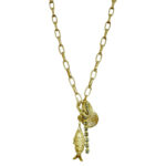 COLAR CURTO PEIXE C/ STRASS