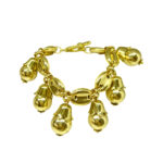 PULSEIRA DOURADA C/ TULIPAS