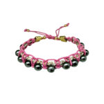 PULSEIRA INTUIÇÃO MACRAMÊ PINK