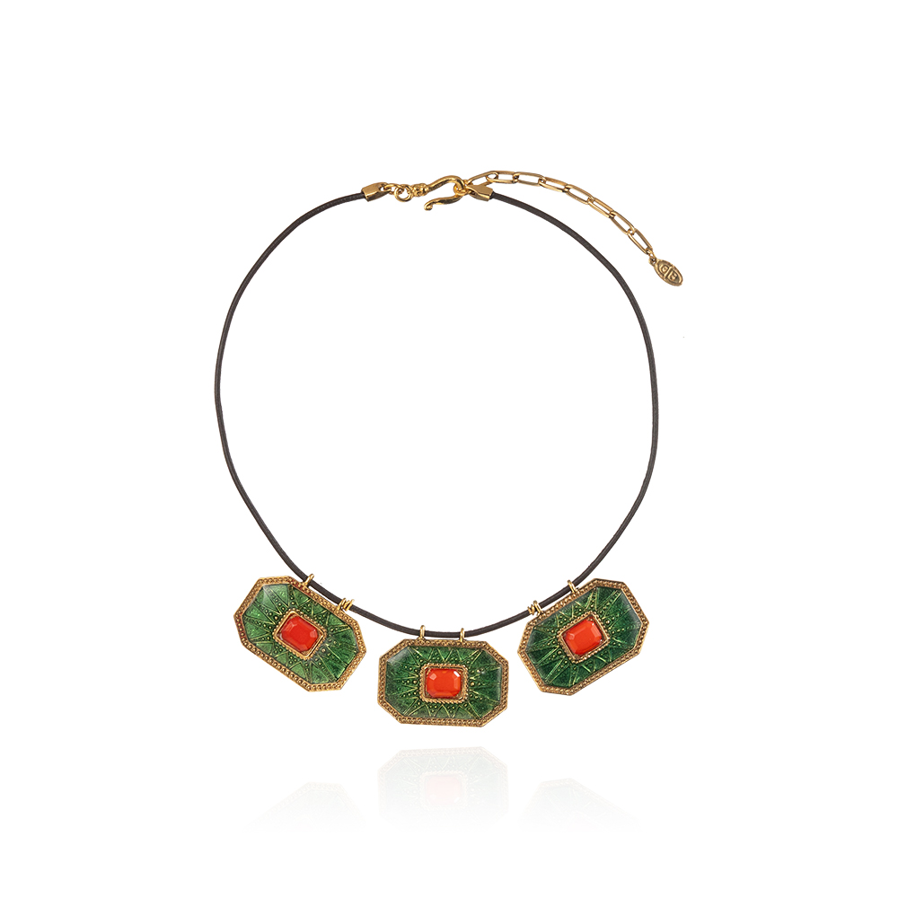 COLAR TRIO PLACA VERDE - Imagem 1