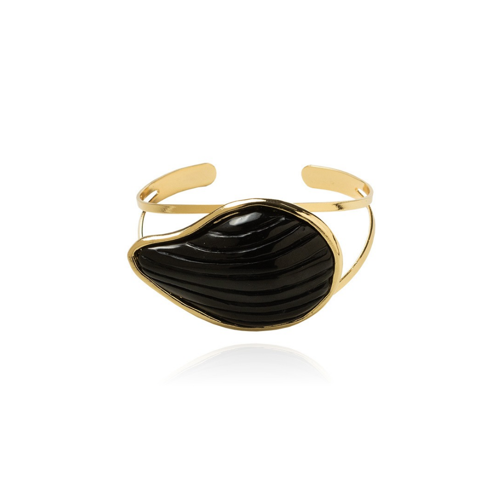 BRACELETE GOTA PRETA G - Imagem 1