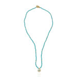 COLAR TURQUESA OLHO GREGO STRASS