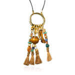 COLAR COURO PINGENTES TASSEL NUDE - Imagem 2
