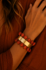 BRACELETE CASCALHO CORAL - Imagem 2